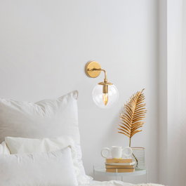 Opviq Horn - 12216 Lámpara de pared dorada